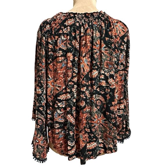 Abercrombie & Fitch NWT Women BOHO Floral Off Shoulder Blouse M Festival Hippie - Picture 5 of 11